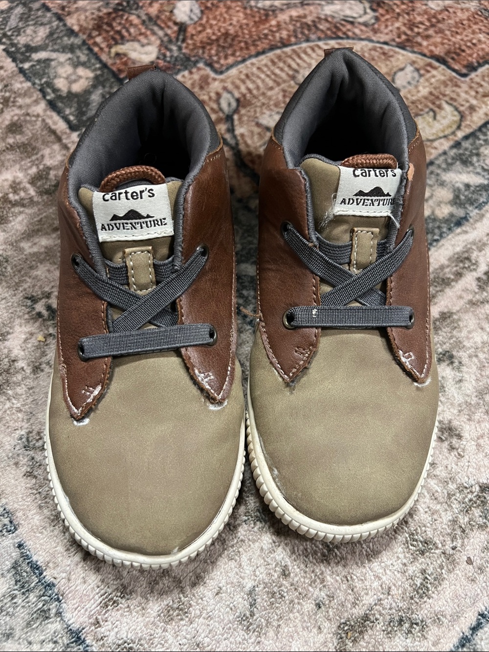 Carter's Two-Tone Brown & Tan Boys' Casual Sneakers